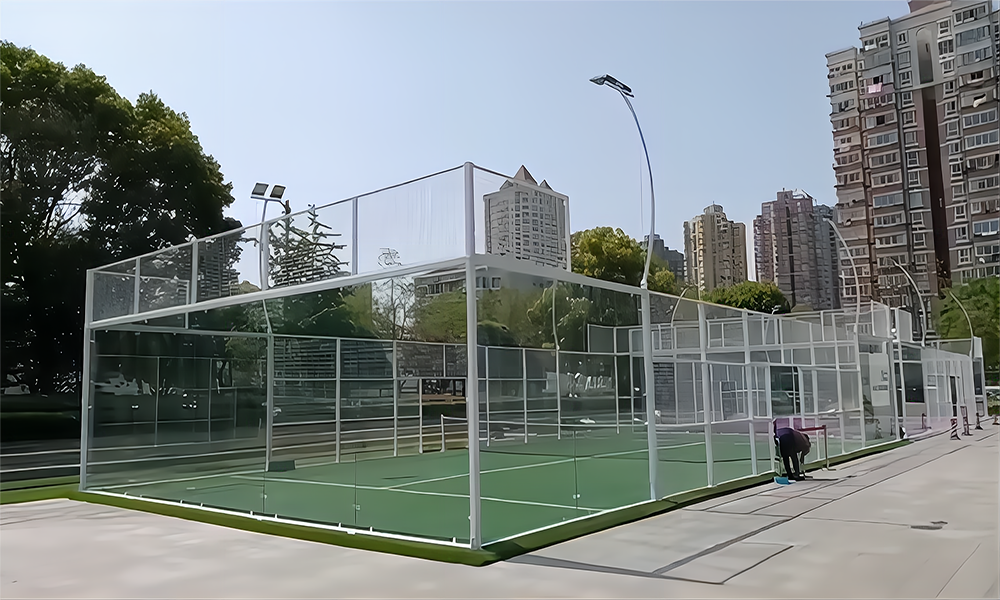 保定上海商场室外板式网球场